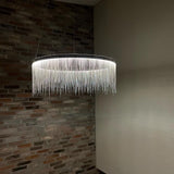 Tekla metal tassel lampe chrome