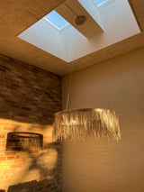 Tekla metal tassel lampe chrome