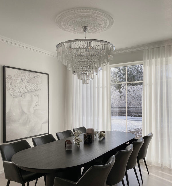Thera krystal lysekrone chrome